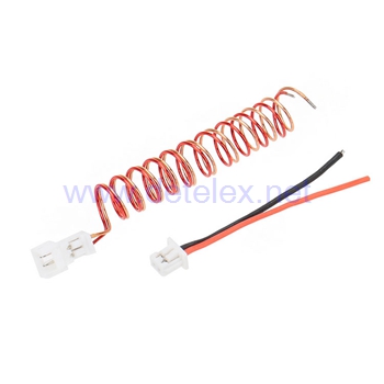 XK-K120 shuttle helicopter parts tail motor wire and plug wire - Click Image to Close